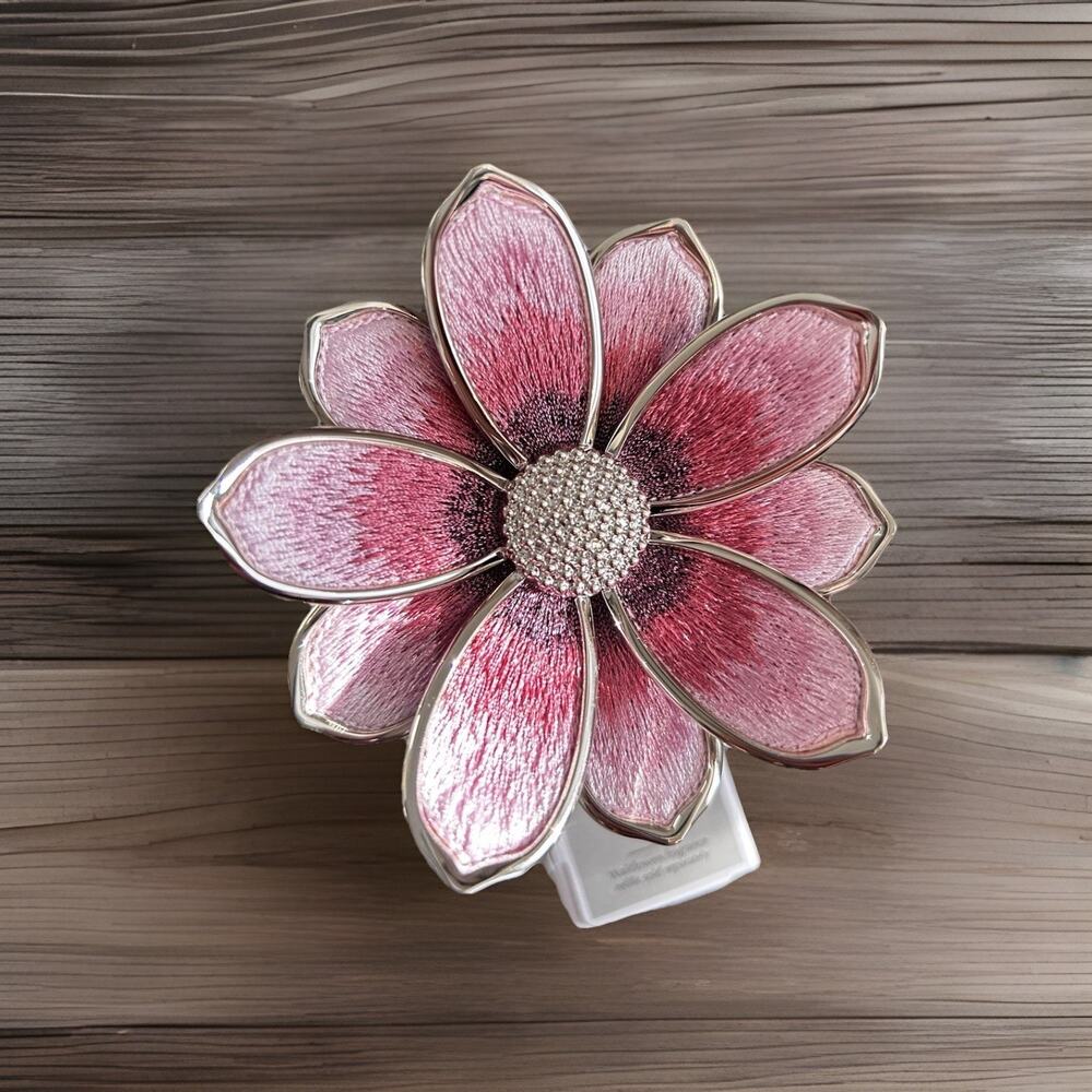 Bath & Body Works Wallflower Fragrance Plug Stitched PINK FLOWER Scent Control
